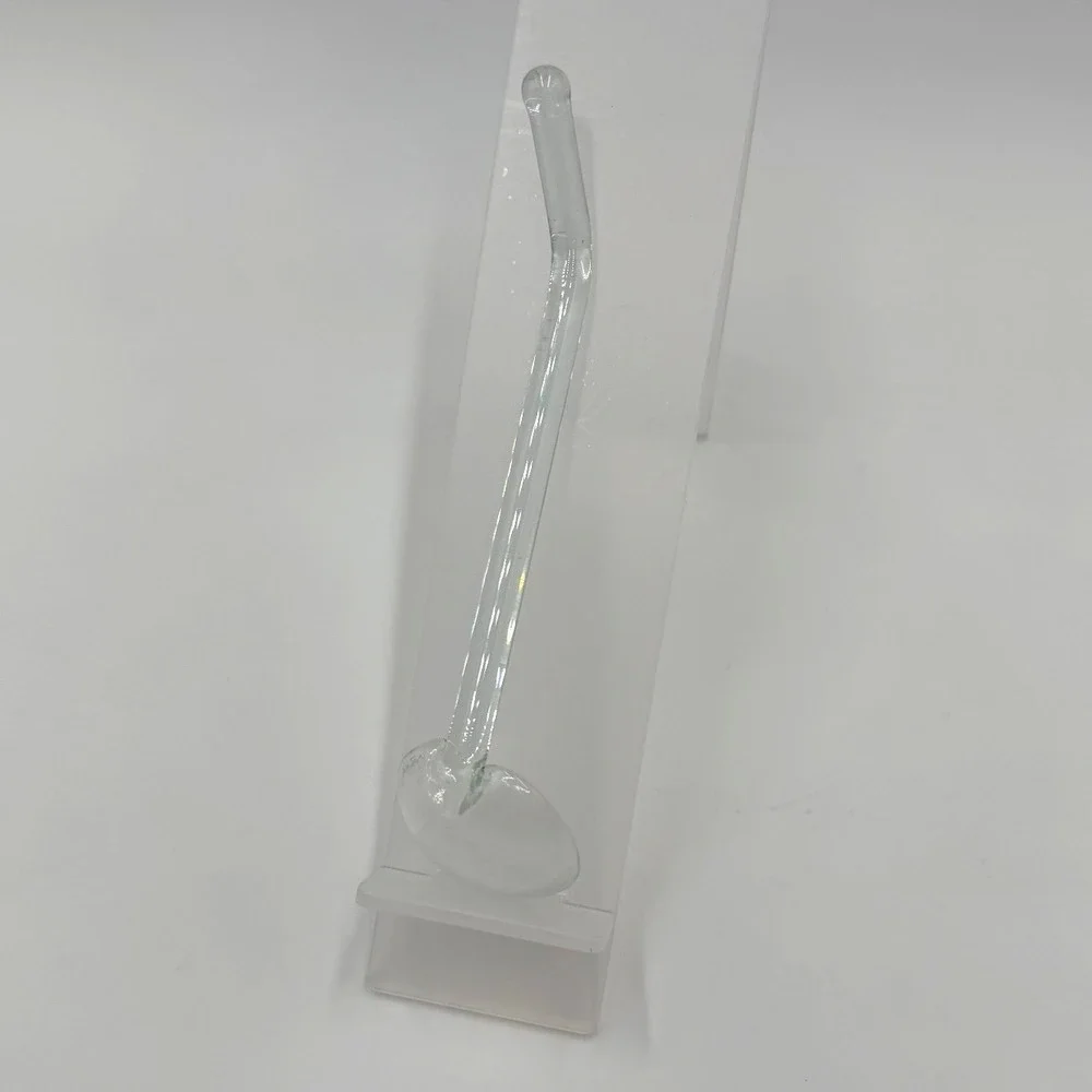 Vintage Hand‎ Blown Glass Honey Dipper Wand Drizzler Clear Mid Century Kitchen
